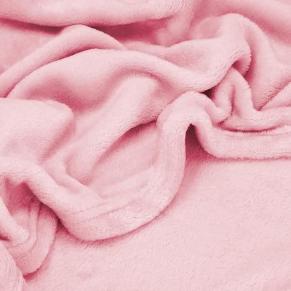 Överdrag - SPRINGOS® - 200X220 cm - Mjuk - Rosa - Polyester 100%