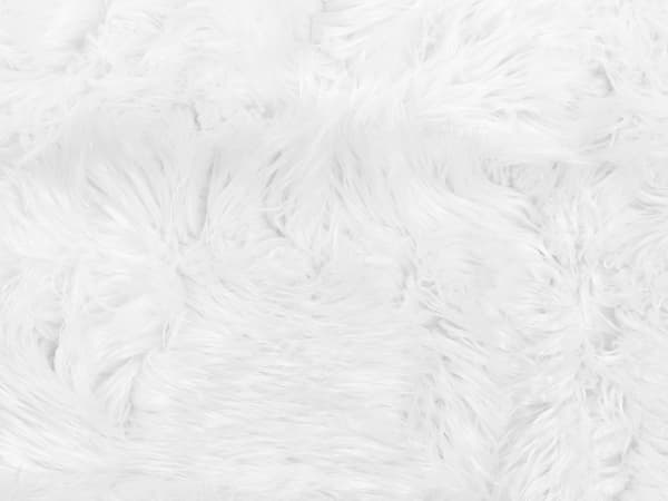 Päiväpeitto valkoinen 150 x 200 cm polyesteri pehmeä pörröinen moderni glamour