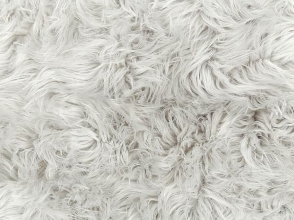 Överkast Ljusgrå Polyester Akryl 150 x 200 cm Fuskpäls Lättskött Mjuk Sovrum