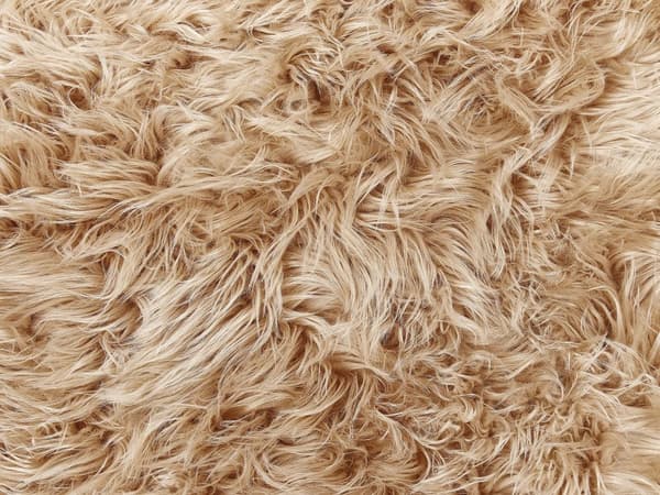 Överkast Ljusbrun Polyester Akryl 150 x 200 cm Fuskpäls Lättskött Mjuk Sovrum