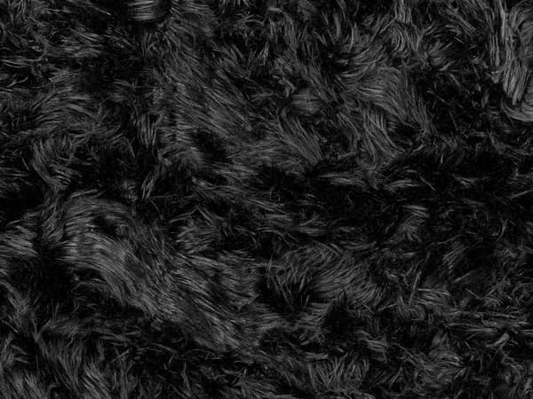 Sengeteppe Svart Fuskepels 150 x 200 cm Shaggy Pledd Tekstil Tilbehør Dekorativt Soverom