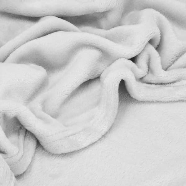 Täckning - SPRINGOS® - 150 x 200 cm - Mjuk - Ljusgrå - Polyester 100%