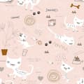 Miniatyrbild 3 av 6: Påslakan Panzup Cats Säng 150/160 (240 x 220 cm)