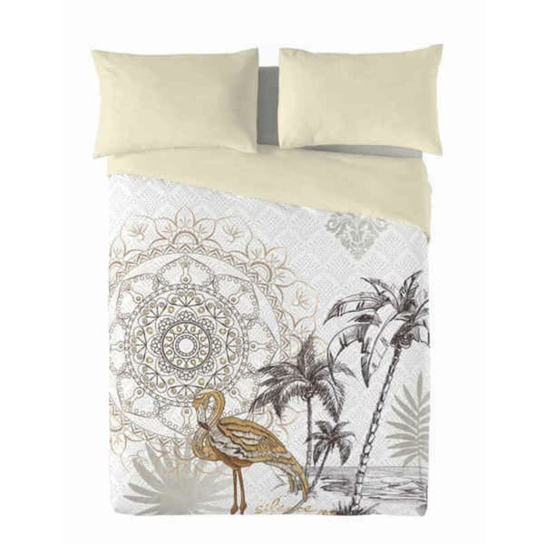 Påslakan Naturals Golden - UK king size-säng (240 x 220 cm)