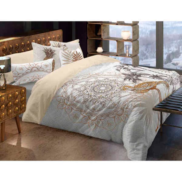 Påslakan Naturals Golden - UK king size-säng (240 x 220 cm)