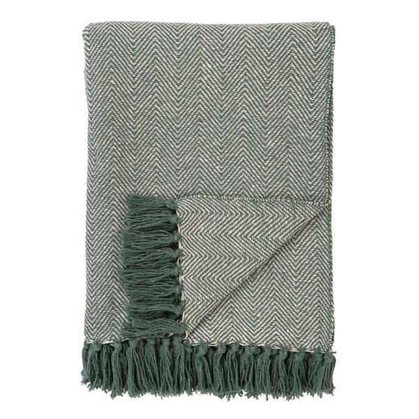 Rutig - Hus Nordisk - Cort - 130x160cm - Grön - Bomull - Modern Skandinavisk