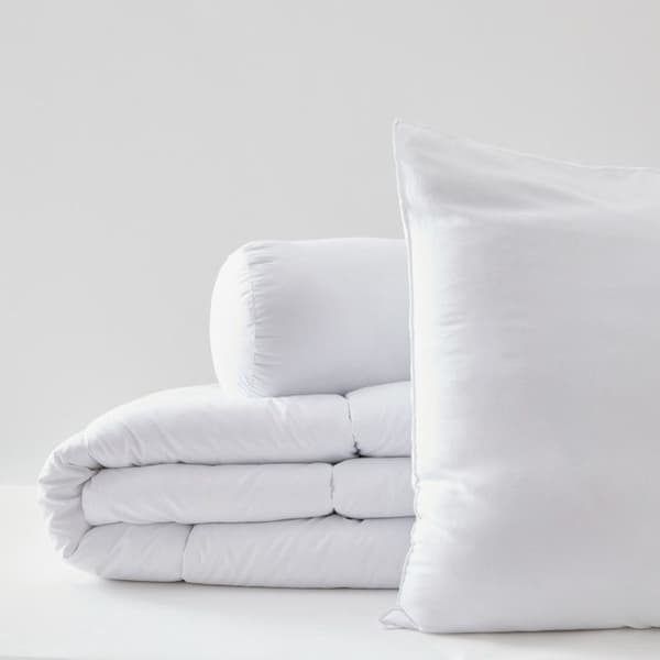Blanrêve påslakan 140 x 200 cm + kudde 60 x 60 + kudde 90 "Soft" mikrofiberserie med antidammkvalsterbehandling Soft &amp; care