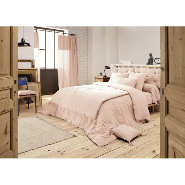 Quilt eller gavel "Gaïa" alla storlekar "Cotton Gauze" - Gaïa Marshmallow - 150 x 150 cm