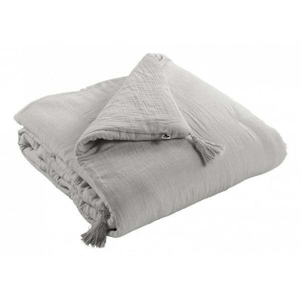 Quilt eller gavel "Gaïa" alla storlekar "Cotton Gauze" - Gaïa Nuage - 90 x 200 cm