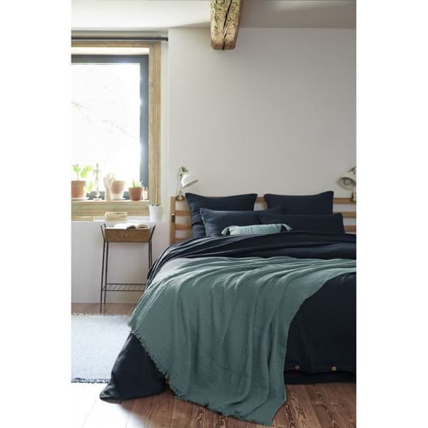 Fransfilt "Gaïa" alla storlekar "Cotton Gauze" - Gaïa Duck - 130 x 160 cm