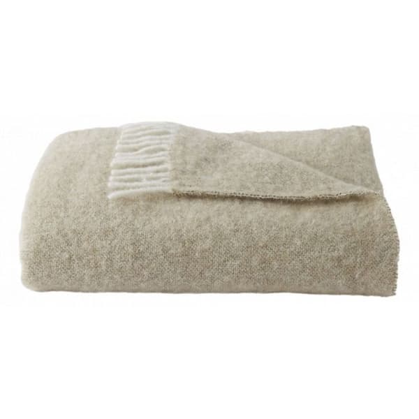 Alpaca Mohair Wool &amp; Polyamid "Lima" 130 x 180 cm Golden Fleece - Lima Muskot - 130 x 180 cm