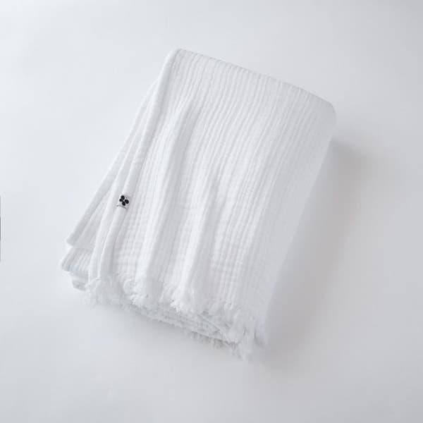 Fransfilt "Gaïa" alla storlekar "Cotton Gauze" - Gaïa Chantilly - 130 x 160 cm
