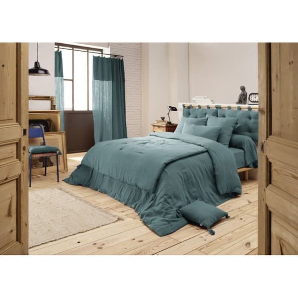 Quilt eller gavel "Gaïa" alla storlekar "Cotton Gauze" - Gaïa Duck - 150 x 150 cm