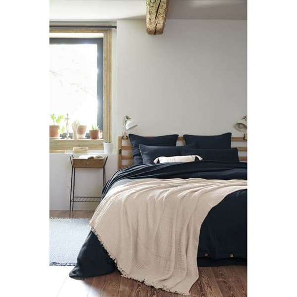 Fransfilt "Gaïa" alla storlekar "Cotton Gauze" - Gaïa Pampa - 130 x 160 cm