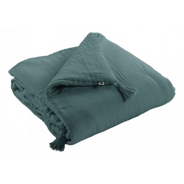 Quilt eller gavel "Gaïa" alla storlekar "Cotton Gauze" - Gaïa Duck - 90 x 200 cm