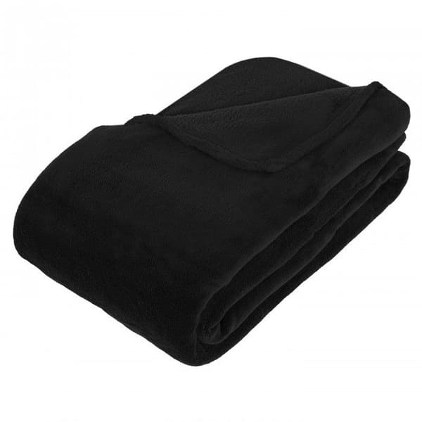 Mikrofiberfilt 180 x 230 cm Atmosphera - Svart
