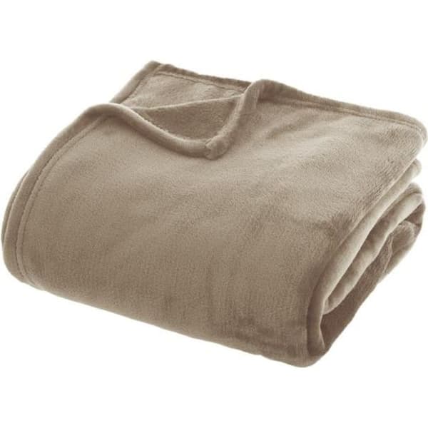 Flanellfilt 180 x 230 cm Atmosphera - Färg: Flanellfilt 180 x 230 cm Atmosphera Lin-Lin$Beige