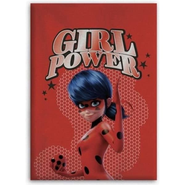 Pläd Miraculous Ladybug 100cm x 140cm Girl Power