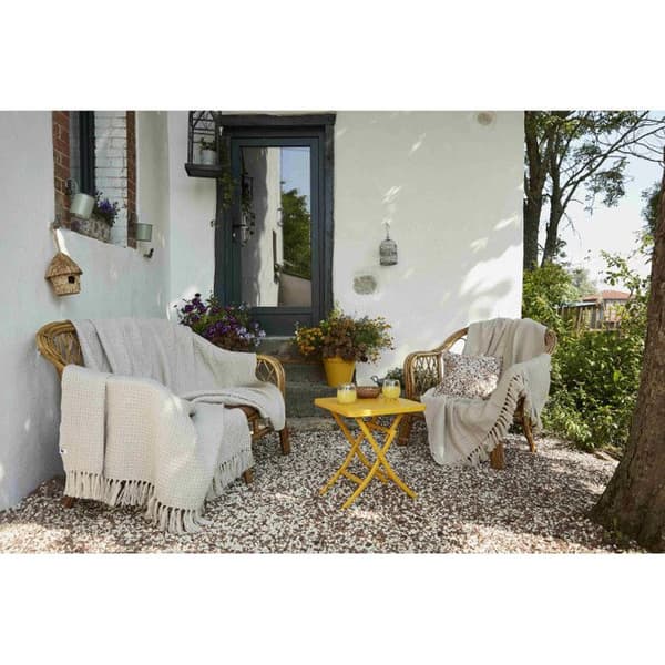 Honeycomb fransfilt "Gabin" alla storlekar - Gabin Pampa - 180 x 220 cm