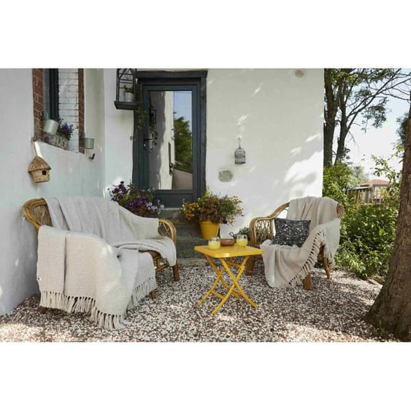 Honeycomb fransfilt "Gabin" alla storlekar - Gabin Pampa - 130 x 160 cm