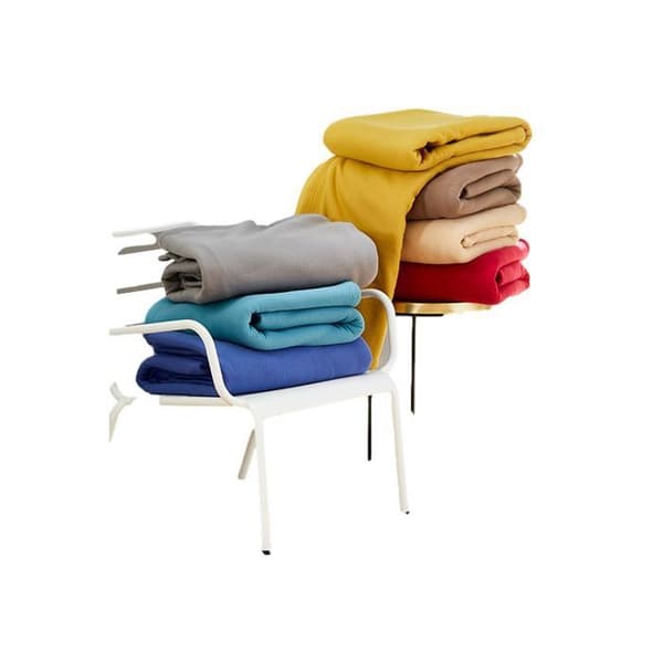Fleecefilt "Teddy Non-fire - Standard NF EN ISO 12952" alla storlekar Toison d'or - Teddy Steel - 240 x 300 cm