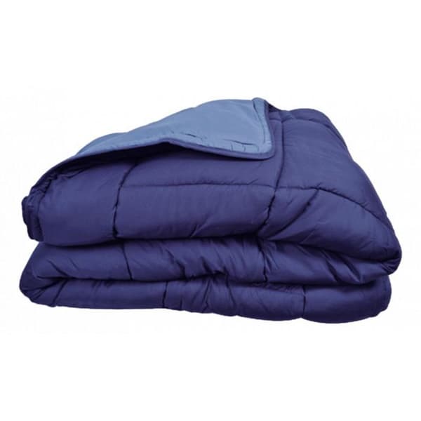 Tvåfärgad varm överkast Gamme Mikrofiber "Cocoon Brandsäker - Standard NF EN ISO 12952" alla storlekar Toison d'or - Cocoon Gitane Azur