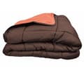 Miniatyrbild 1 av 6: Dubbelfärgad varm kudde Mikrofiber "Cocoon Brandsäker - Standard NF EN ISO 12952" alla mått Gyllene fleece - Cocoon Choklad Co
