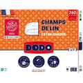 Miniatyrbild 6 av 6: Täcke 240x260 cm DODO CHAMPS DE LIN - Varm - 450G/m² - Täcke för 2 personer - Mjuk och varm - Anti-kvalster Antibakteriell - Vit