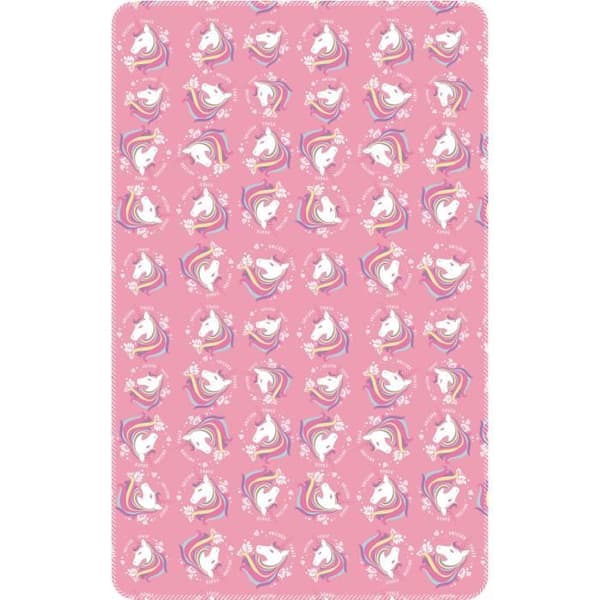 Arditex filt Unicorn tjejer 150 x 95 cm polyester rosa