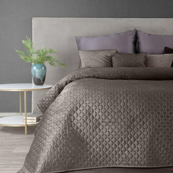 DIMON SÄNGKAPPA 220 X 240 CM MÖRK BEIGE