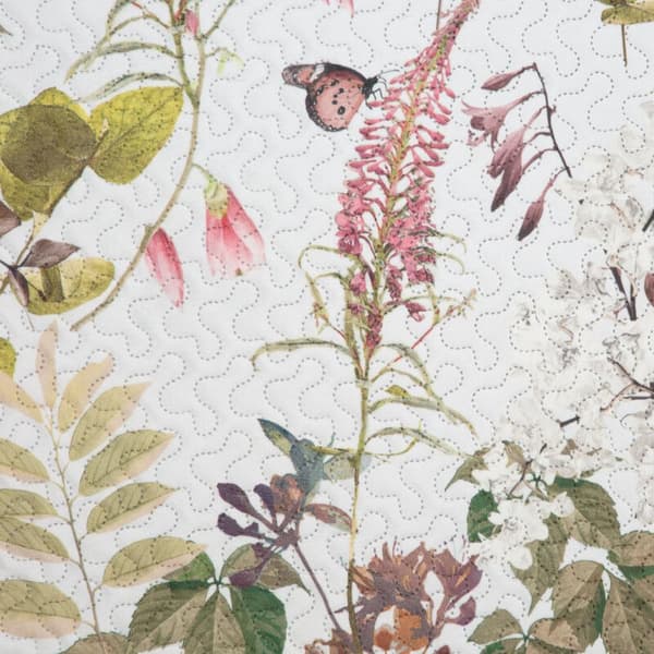 SENGETÆPNE D91 ROSA 220 X 240 CM HVID