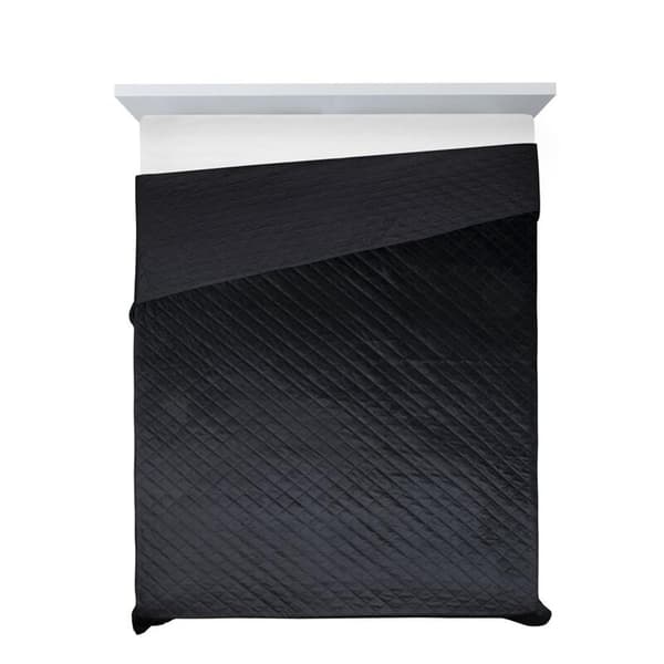 Sängöverkast D91 LUIZ 5 220 X 240 CM SVART
