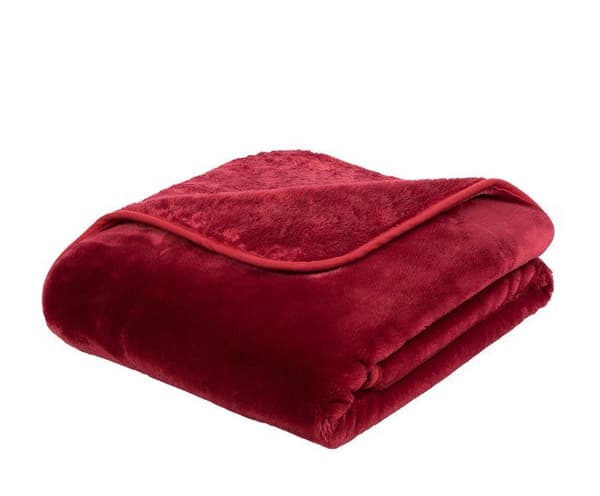 Gözze - 40128-37-220240 - Gozze - Premium Cashmere-känsla mysig filt, 500 g/m, 220 x 240 cm - Röd