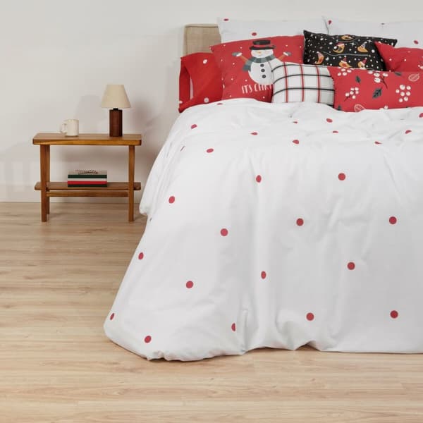 Påslakan Muaré Laponia Vit 240 x 220 cm Säng 150/160