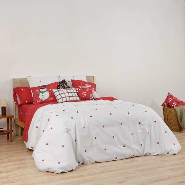 Påslakan Muaré Laponia Vit 240 x 220 cm Säng 150/160