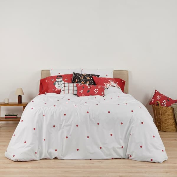 Påslakan Muaré Laponia Vit 240 x 220 cm Säng 150/160