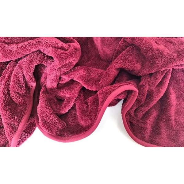 Pläd - Wellsoft - Vanlig - Röd - 200x220 cm - Soft touch
