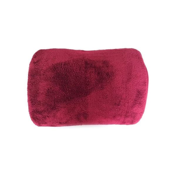 Pläd - Wellsoft - Vanlig - Röd - 200x220 cm - Soft touch