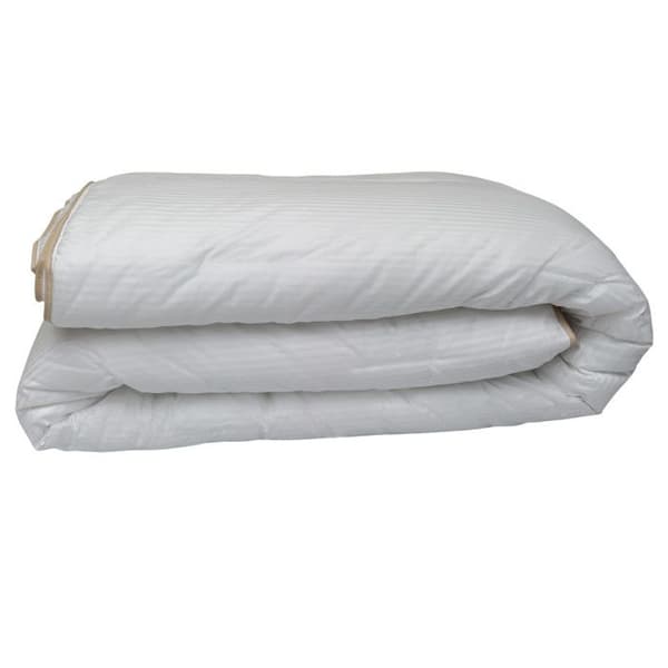 Couette "Fjord Grand Hotel" Légère Jumelable Satin av bomull med striper Lestra - Hvit - 140 x 200 cm for enkeltseng