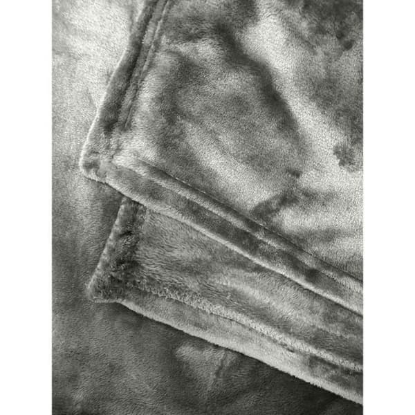 Microflanelle filt 220x240 cm grå
