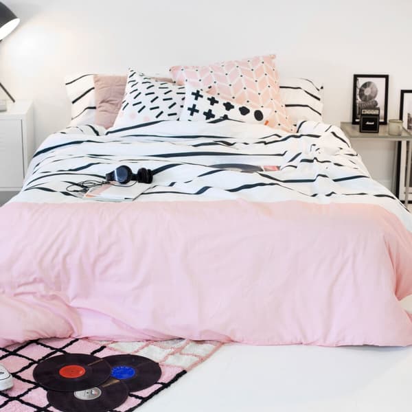 Påslakan HappyFriday Blanc Blush  Multicolour 180 x 220 cm