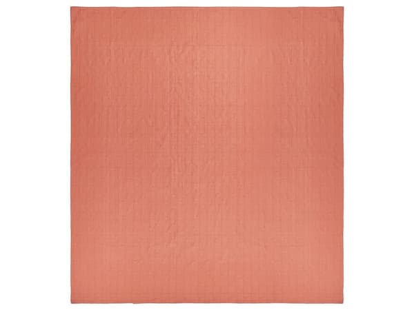 Sengeteppe Rødt Bomullsstoff 200 x 220 cm Mønster Dekorativt Sengetøy Klassisk Design Soverom