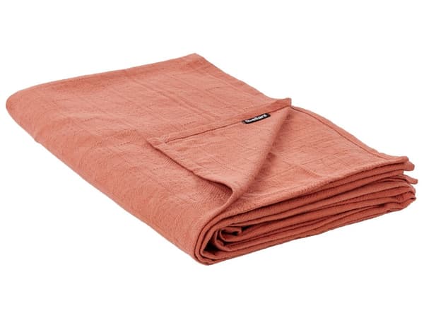 Överkast Röd Bomullstyg 200 x 220 cm Mönster Dekorativ Pläd Sängkläder Klassisk Design Sovrum