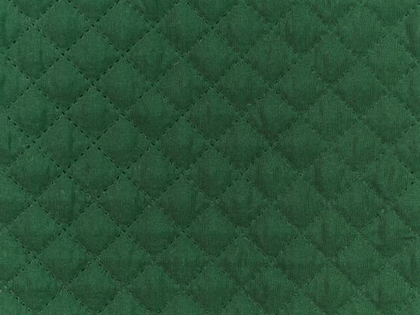 Päiväpeitto vihreä polyesteri kangas 200 x 220 cm tikattu klassinen tyyli