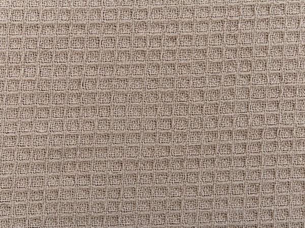 Päiväpeitto ruskeanharmaa puuvilla 220 x 200 cm vohvelikuvio minimalistinen tyyli