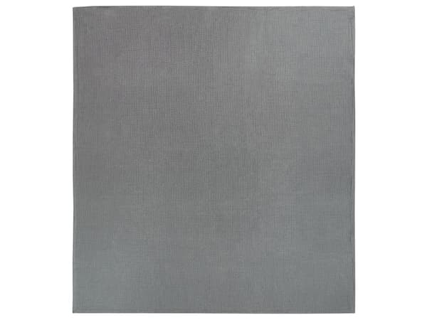 Sengeteppe Mørkegrå Bomull 220 x 200 cm med Ensfarget Mønster Dekorativt Sengetøy Soverom