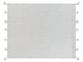 Miniatyrbilde 4 av 5: Sengeteppe Off-White Bomullsstoff 150 x 200 cm med Dusker Dekorativt Sengetøy Klassisk Design Soverom