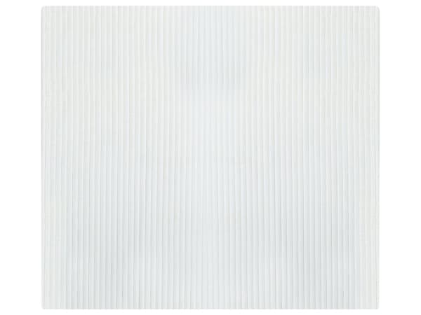 Sengeteppe Hvit Polyester 200 x 220 cm Mykt stoff Moderne design Soverom Tekstiler Pledd