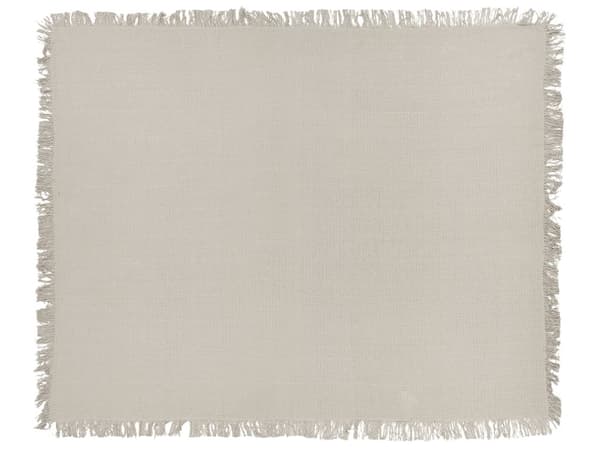 Päiväpeitto vaaleanharmaa puuvilla 150 x 200 cm konepestävä hapsuilla suorakulmainen perinteinen tyyli