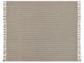 Miniatyrbilde 4 av 5: Sengeteppe Taupe Bomull 220 x 240 cm Frynser Klassisk design Soverom Tekstiler Pledd